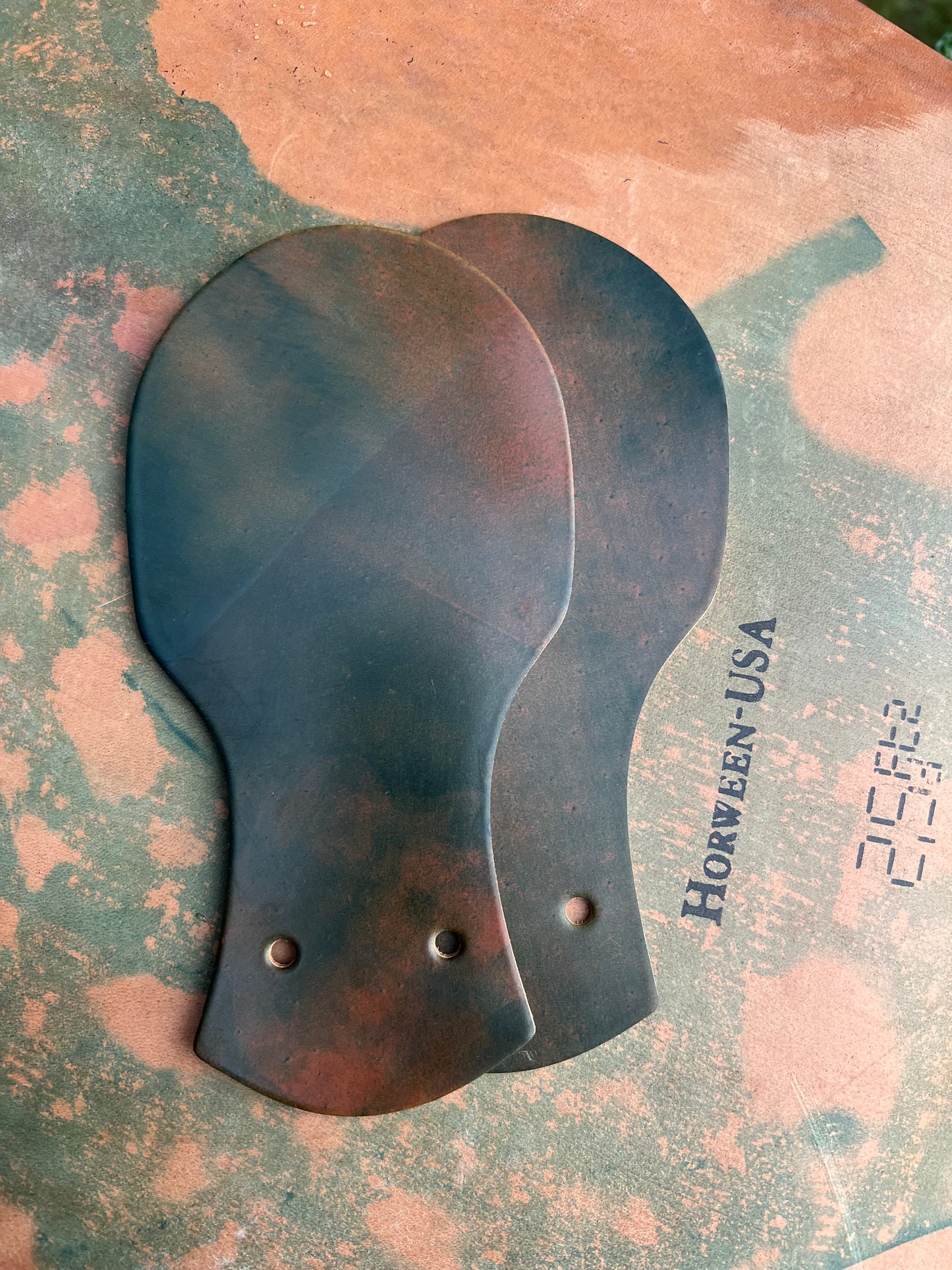 Horween Marbled Green Shell Cordovan Kilties