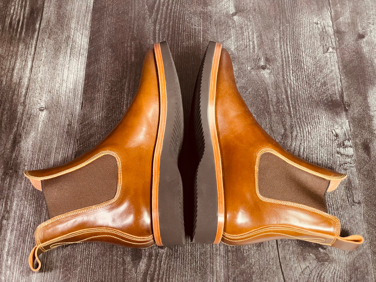 Fortis Boots – Chelsea Shinki Shell Cordovan Cognac Leather Size: 7 – 7.5 US/ 41 EU