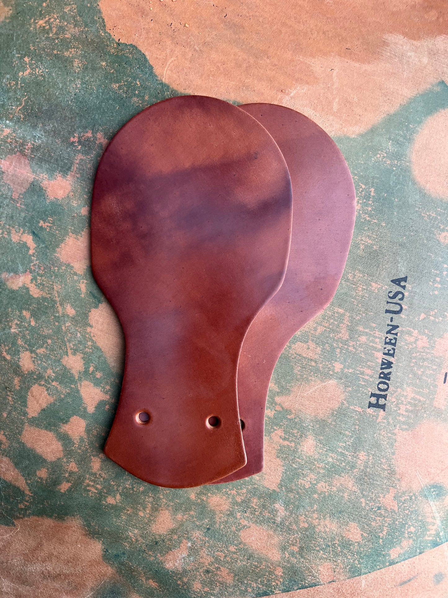 Horween Marbled Garnet Shell Cordovan Kilties