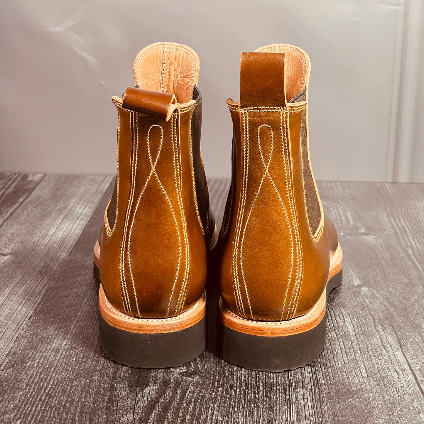 Fortis Boots – Chelsea Shinki Shell Cordovan Cognac Leather Size: 7 – 7.5 US/ 41 EU