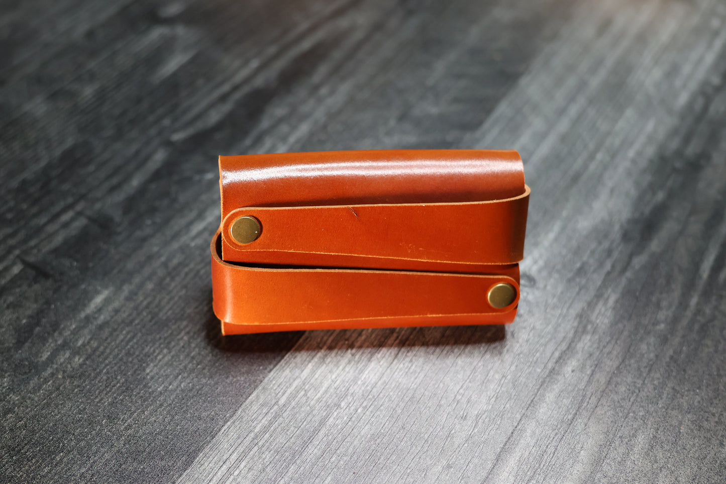 Amaretto Shell Cordovan Card Holder Wallet V2