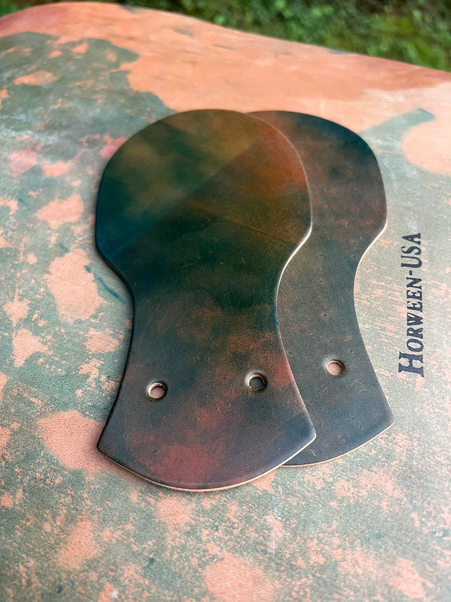 Horween Marbled Green Shell Cordovan Kilties