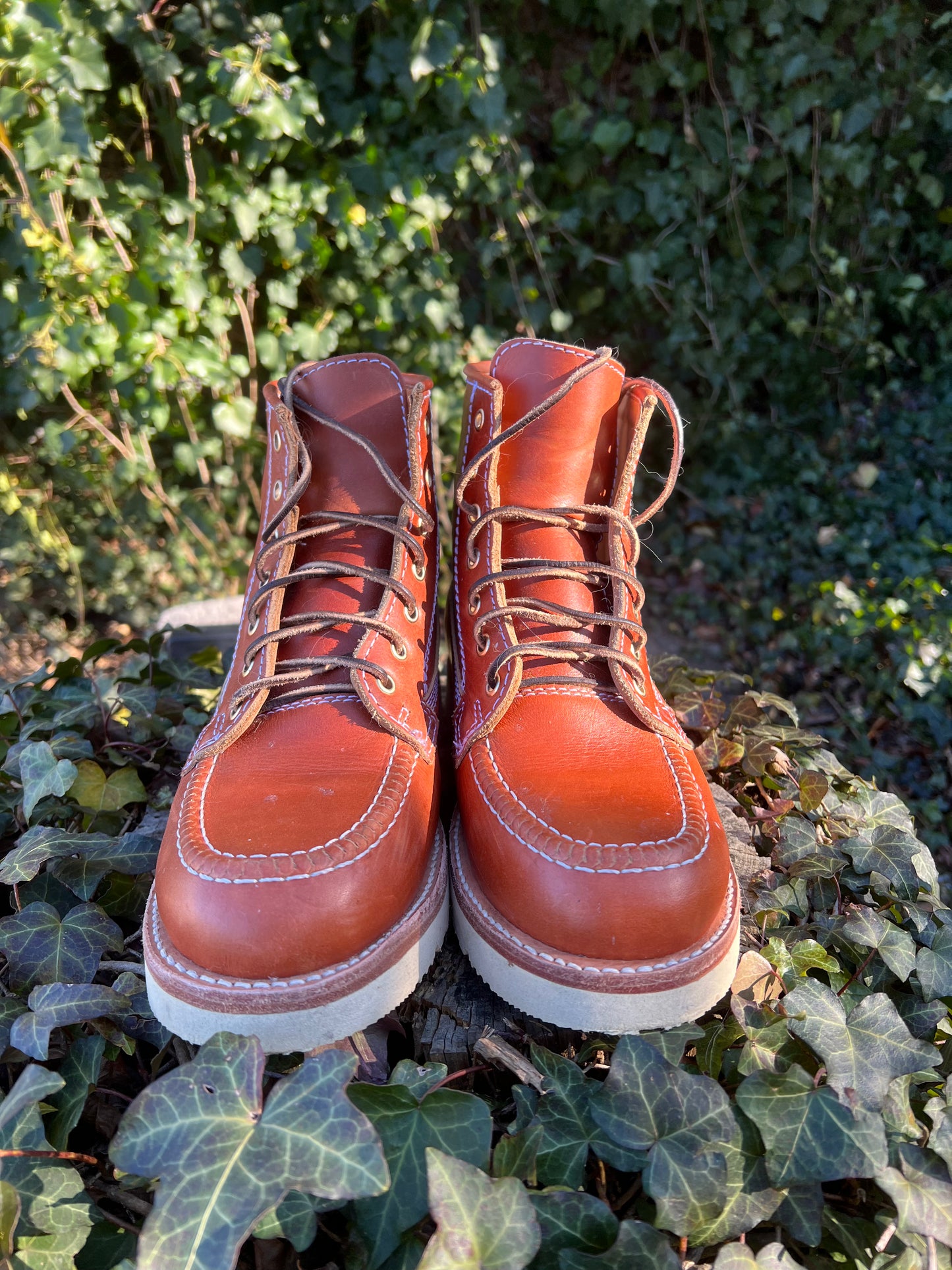 Dievier Moc Toe Boots Saddle Tan 8.5D