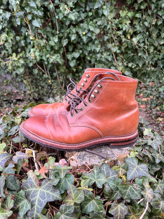 Grant Stone Edward Boots in Natural Shell Cordovan