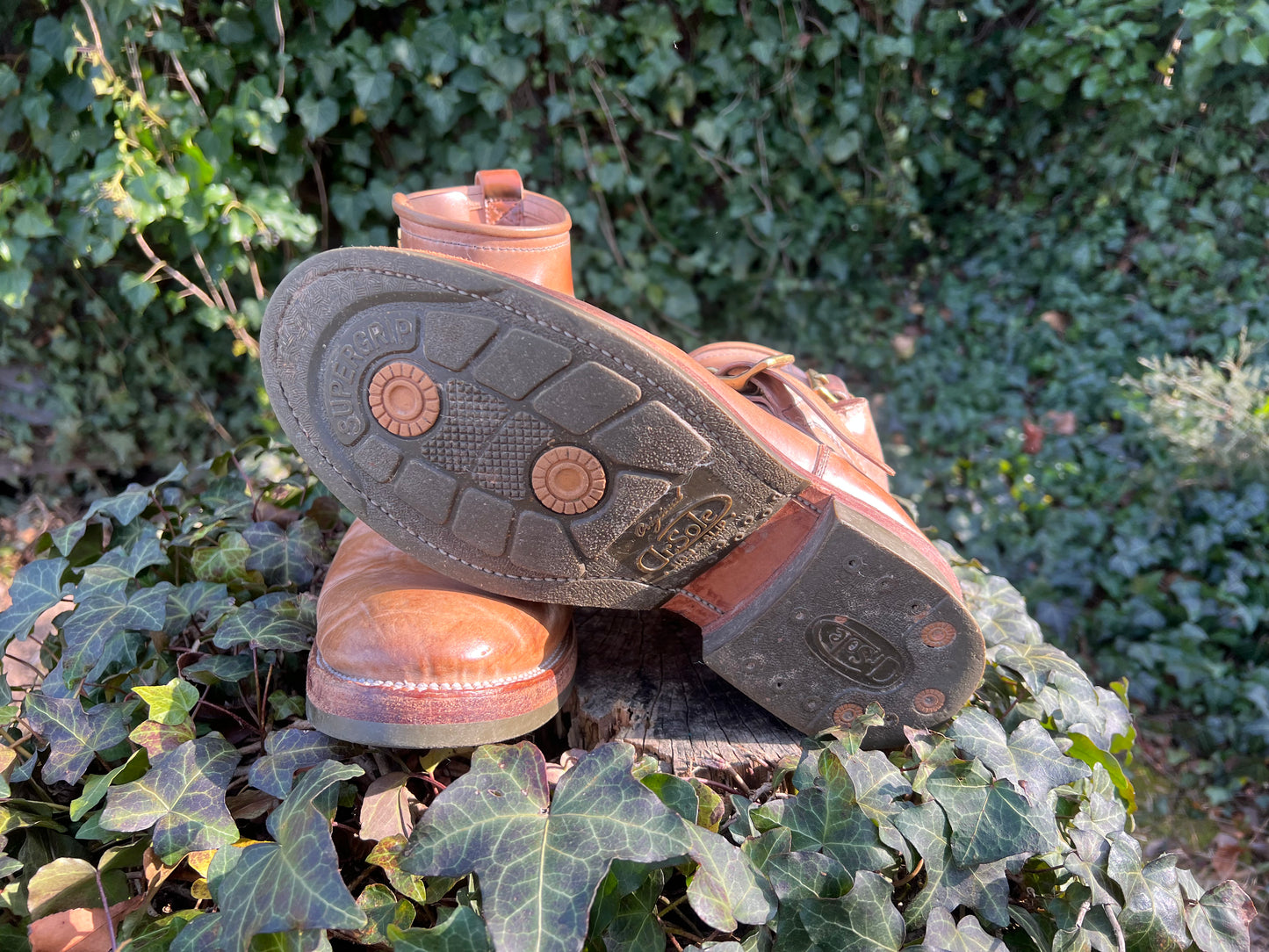 Renavgoods 6” Engineer Boots in Crust Shell Cordovan, size 8.5E