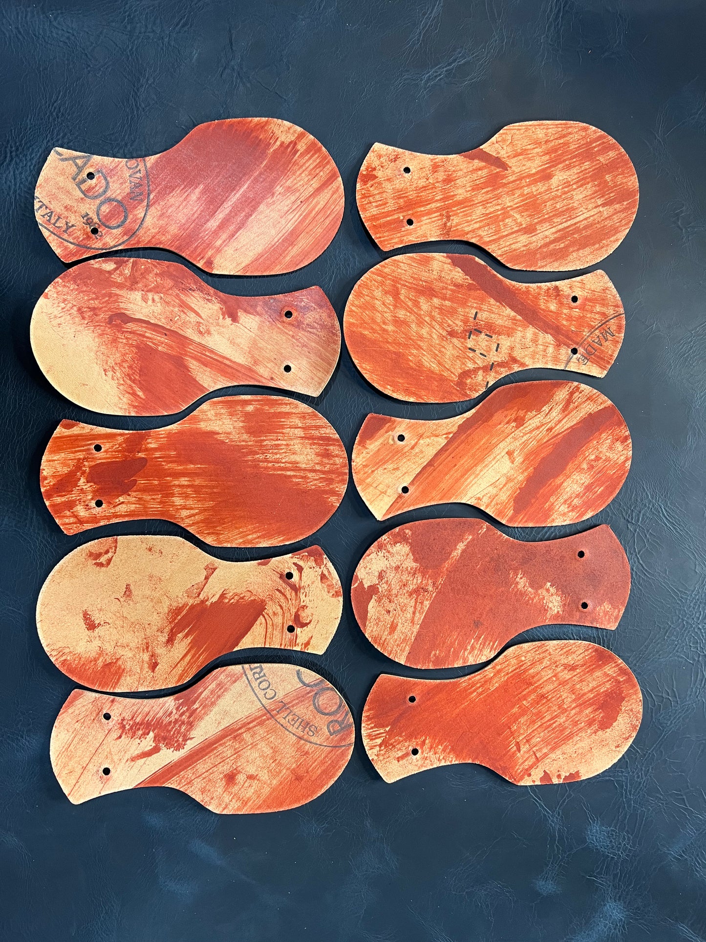 Marbled Rocado Shell Cordovan Kilties - Lava