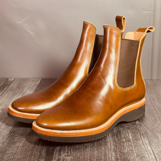 Fortis Boots – Chelsea Shinki Shell Cordovan Cognac Leather Size: 7 – 7.5 US/ 41 EU