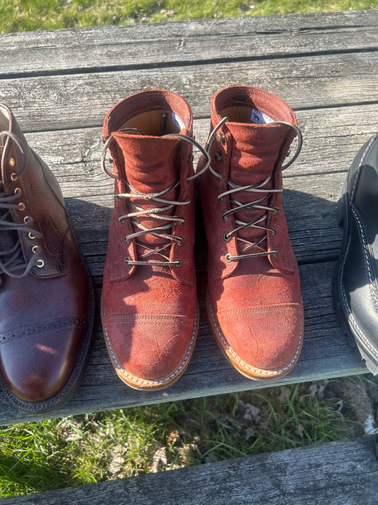 Truman Boots in Russet Red Rambler, size 9.5EE