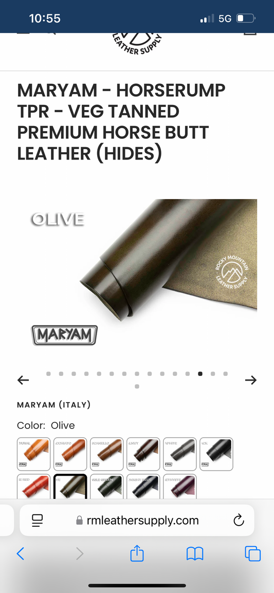 Maryam olive horsebutt kilties