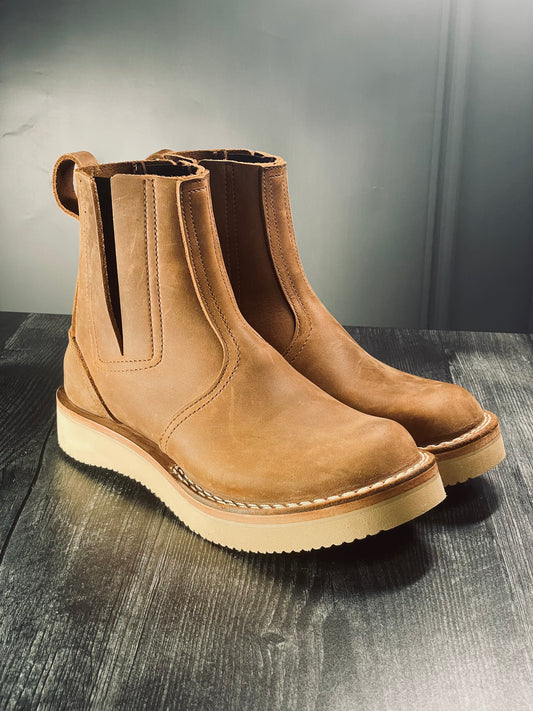 Nicks Chelsea Boot in Tan Seidel Leather, 6.5 E, Thurman NW Last