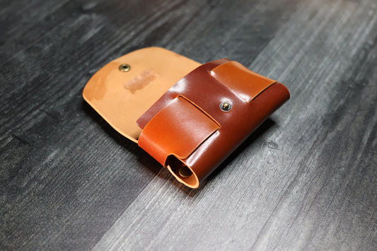 Amaretto Shell Cordovan Card Holder Wallet V2