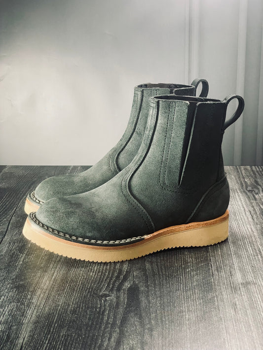 Nicks Chelsea Boot in Gray Roughout Seidel Leather, HMW Last