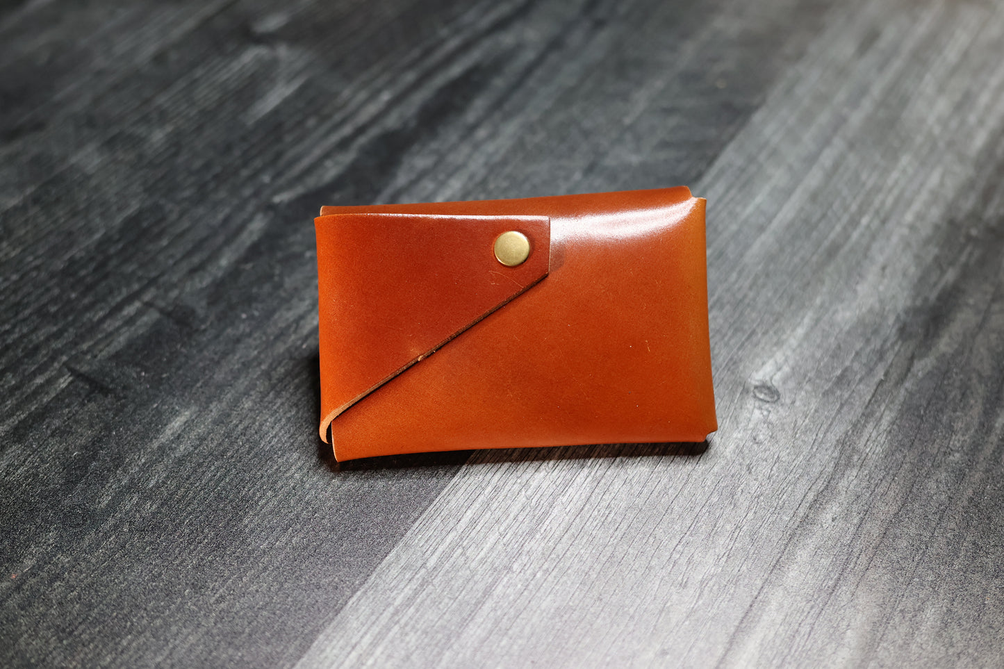 WEAVER CRAFTED Amaretto Shell Cordovan Card Holder Wallet V1