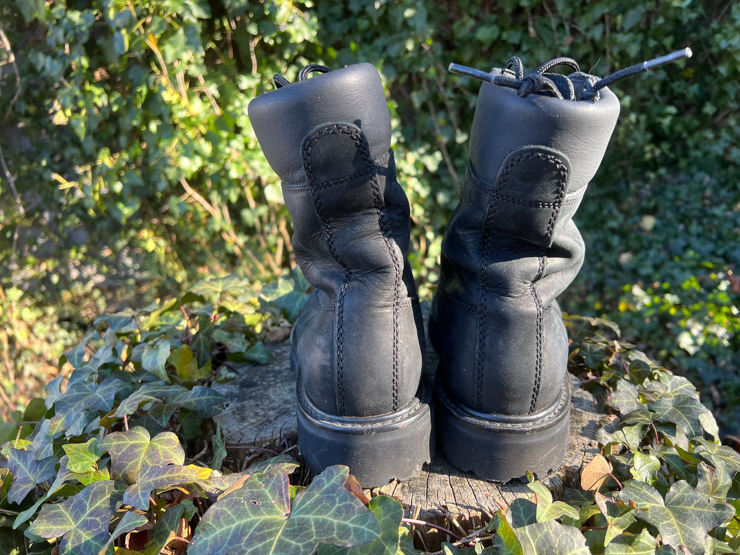 Thursday Explorer Boots in Black Matte Leather 8.5