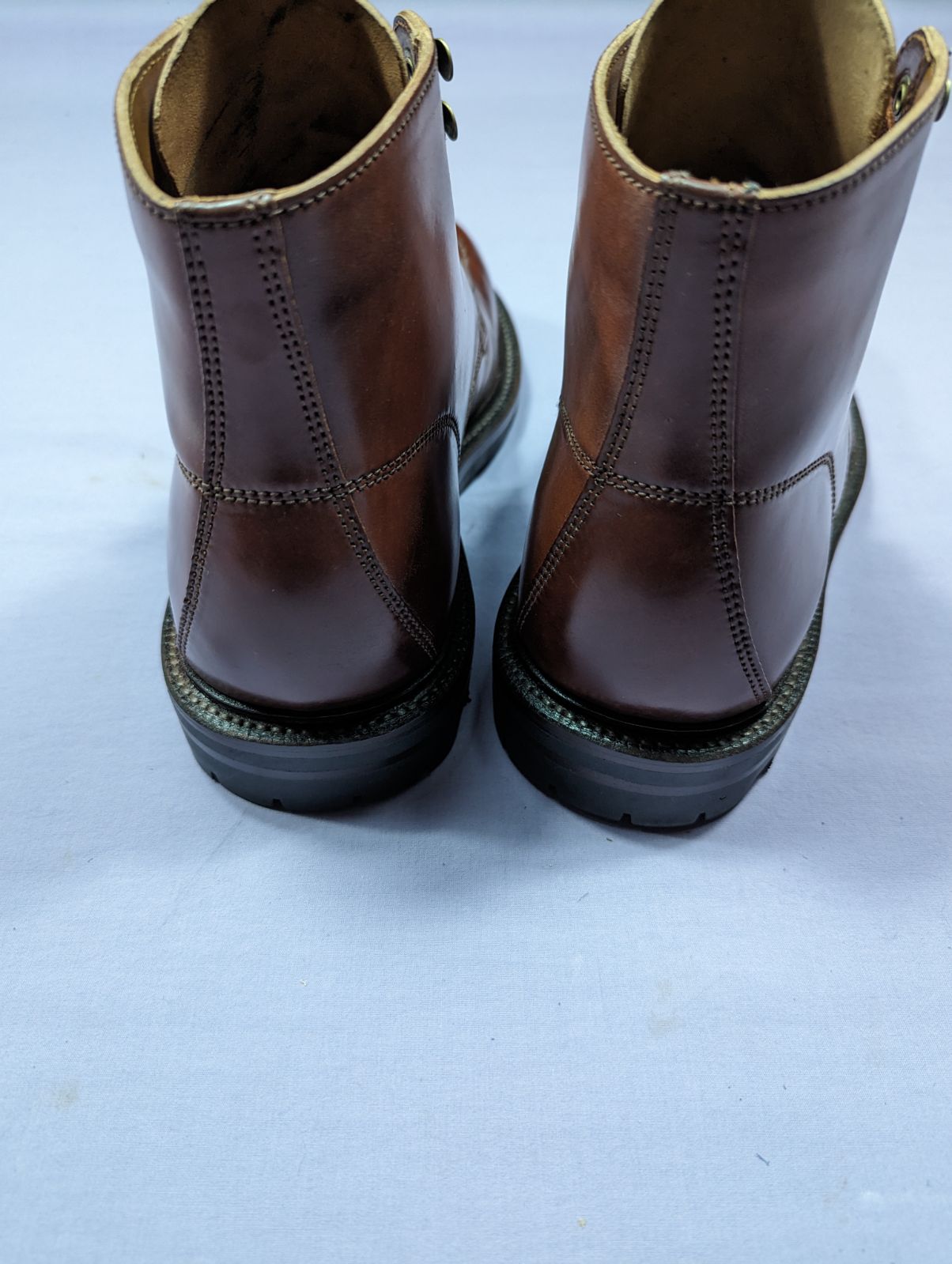 Grant Stone Brass Boot Garnet Shell Cordovan, 6.5EEE