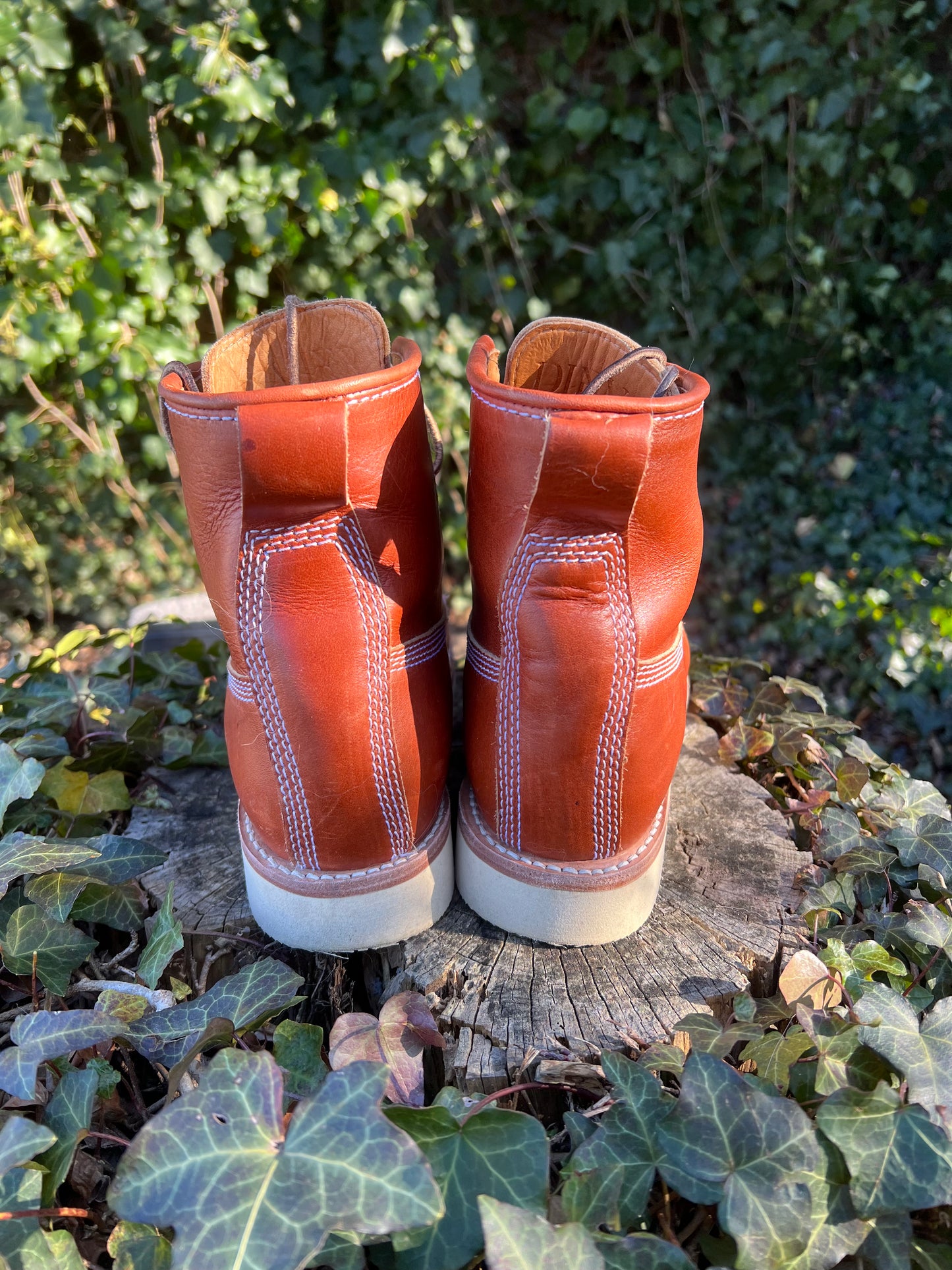 Dievier Moc Toe Boots Saddle Tan 8.5D