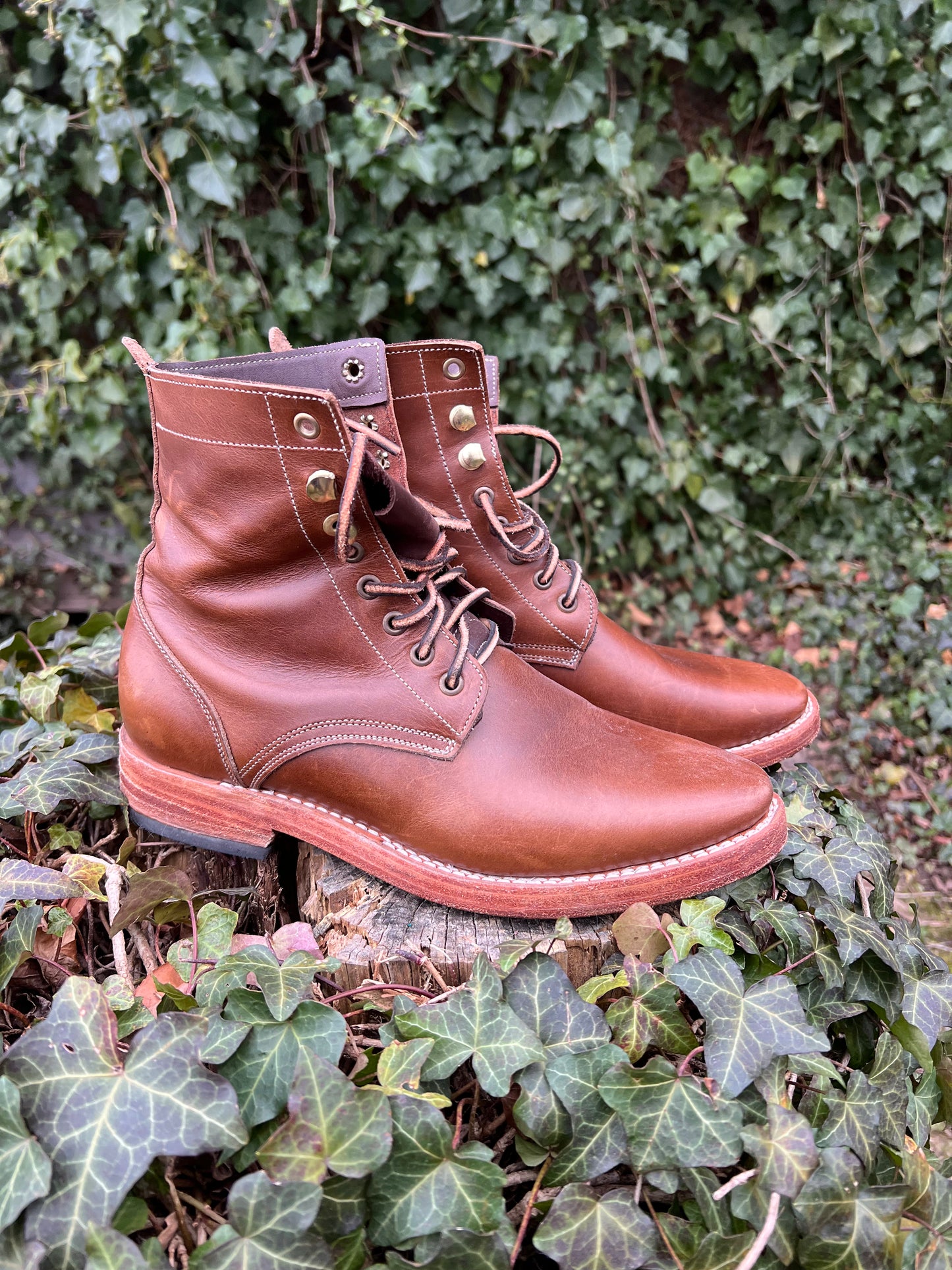 Cordobes Plaintoe Boots in Natural LeFarc Leather size 9