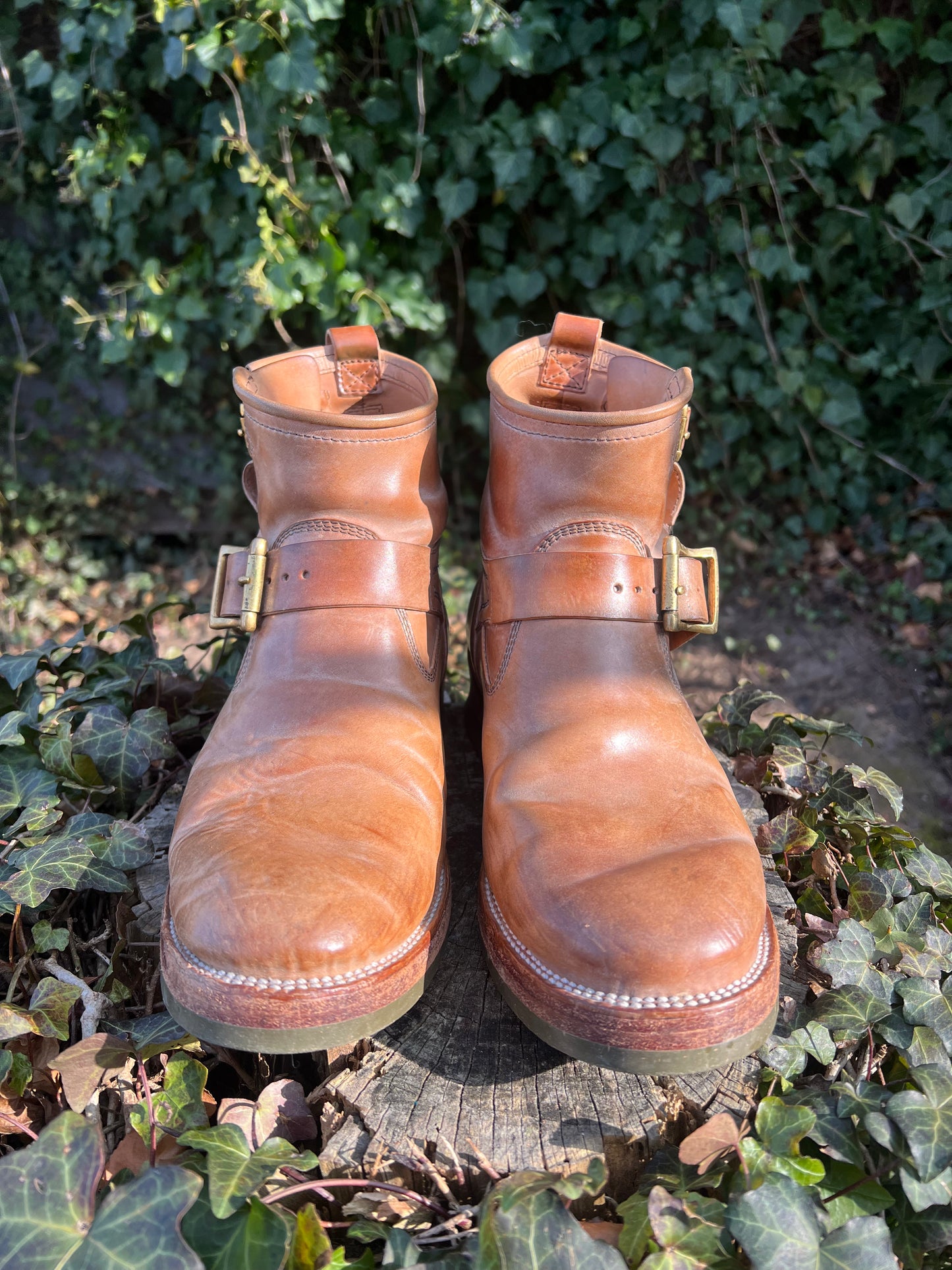 Renavgoods 6” Engineer Boots in Crust Shell Cordovan, size 8.5E