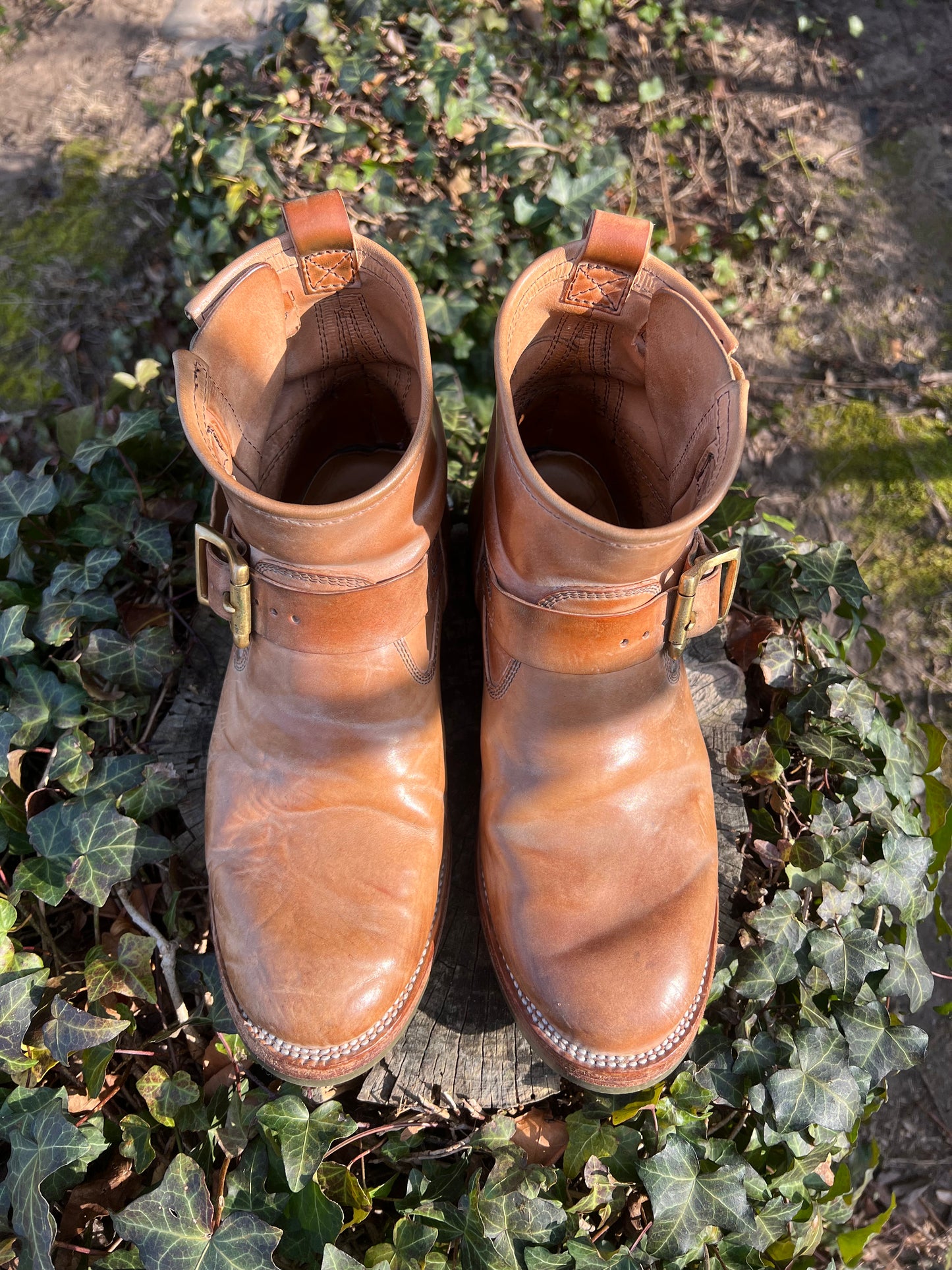 Renavgoods 6” Engineer Boots in Crust Shell Cordovan, size 8.5E