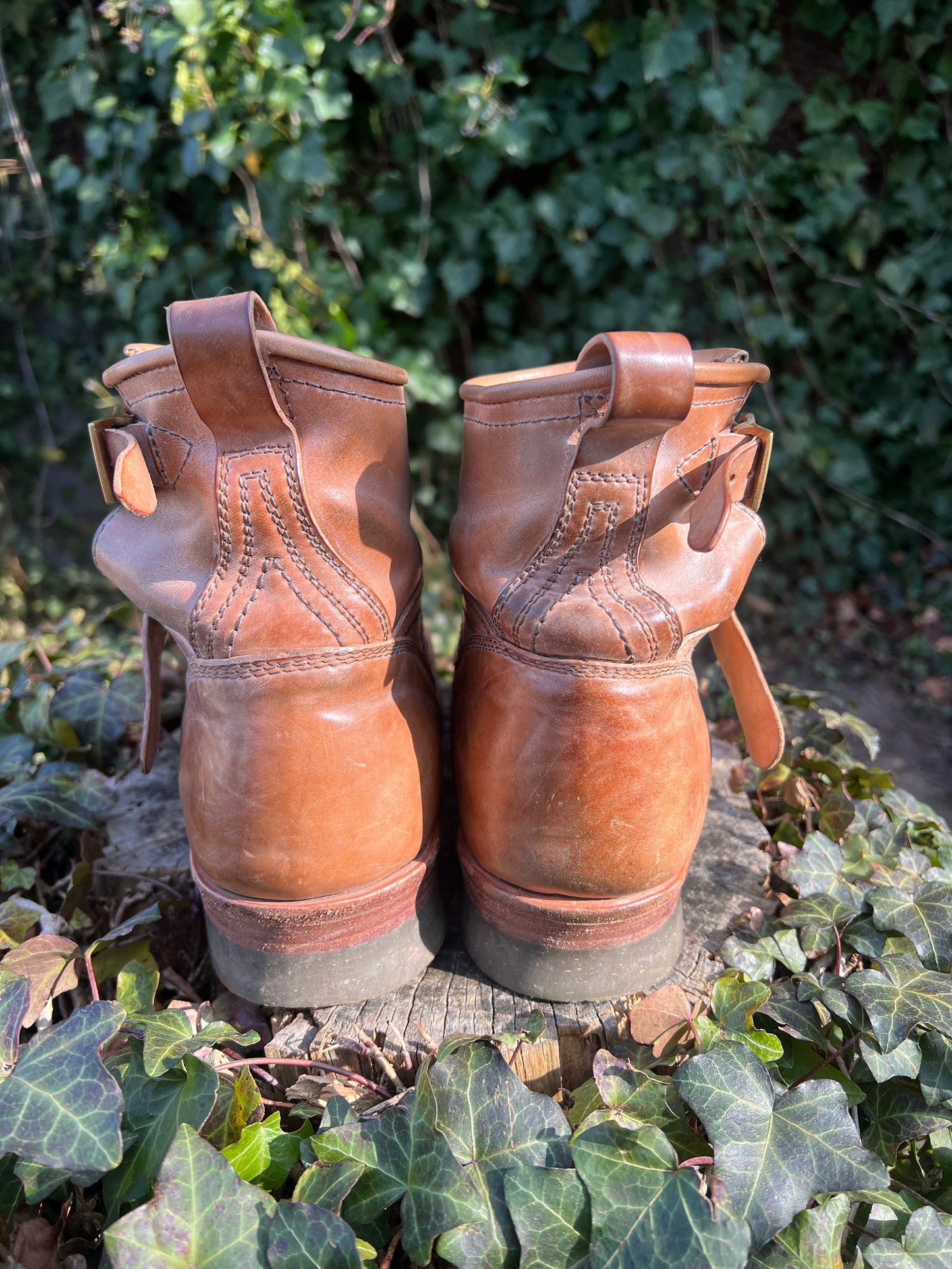 Renavgoods 6” Engineer Boots in Crust Shell Cordovan, size 8.5E