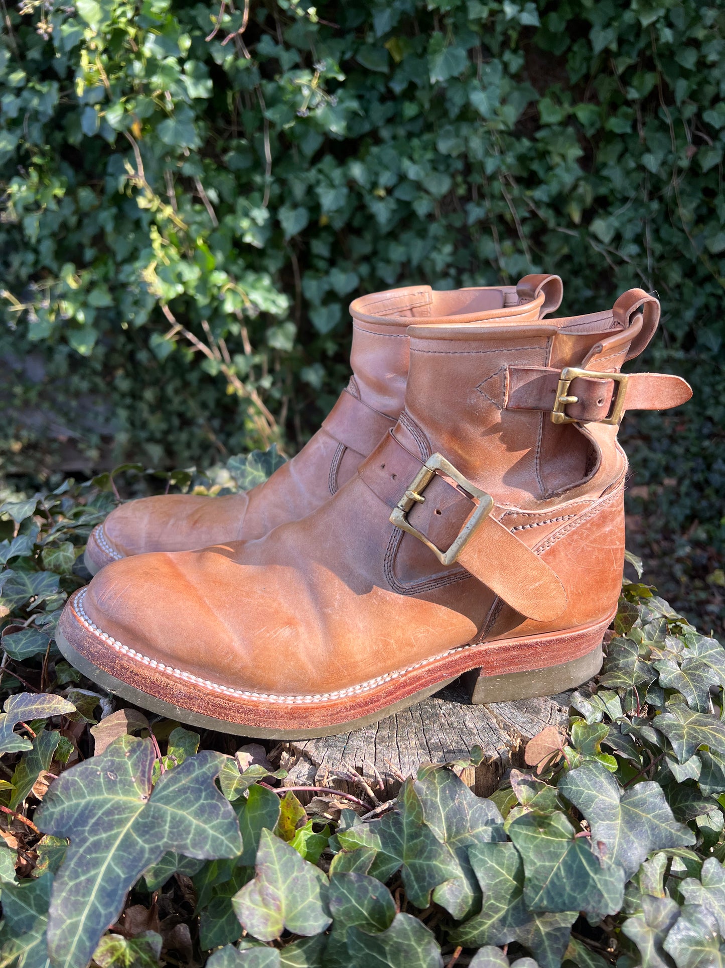 Renavgoods 6” Engineer Boots in Crust Shell Cordovan, size 8.5E