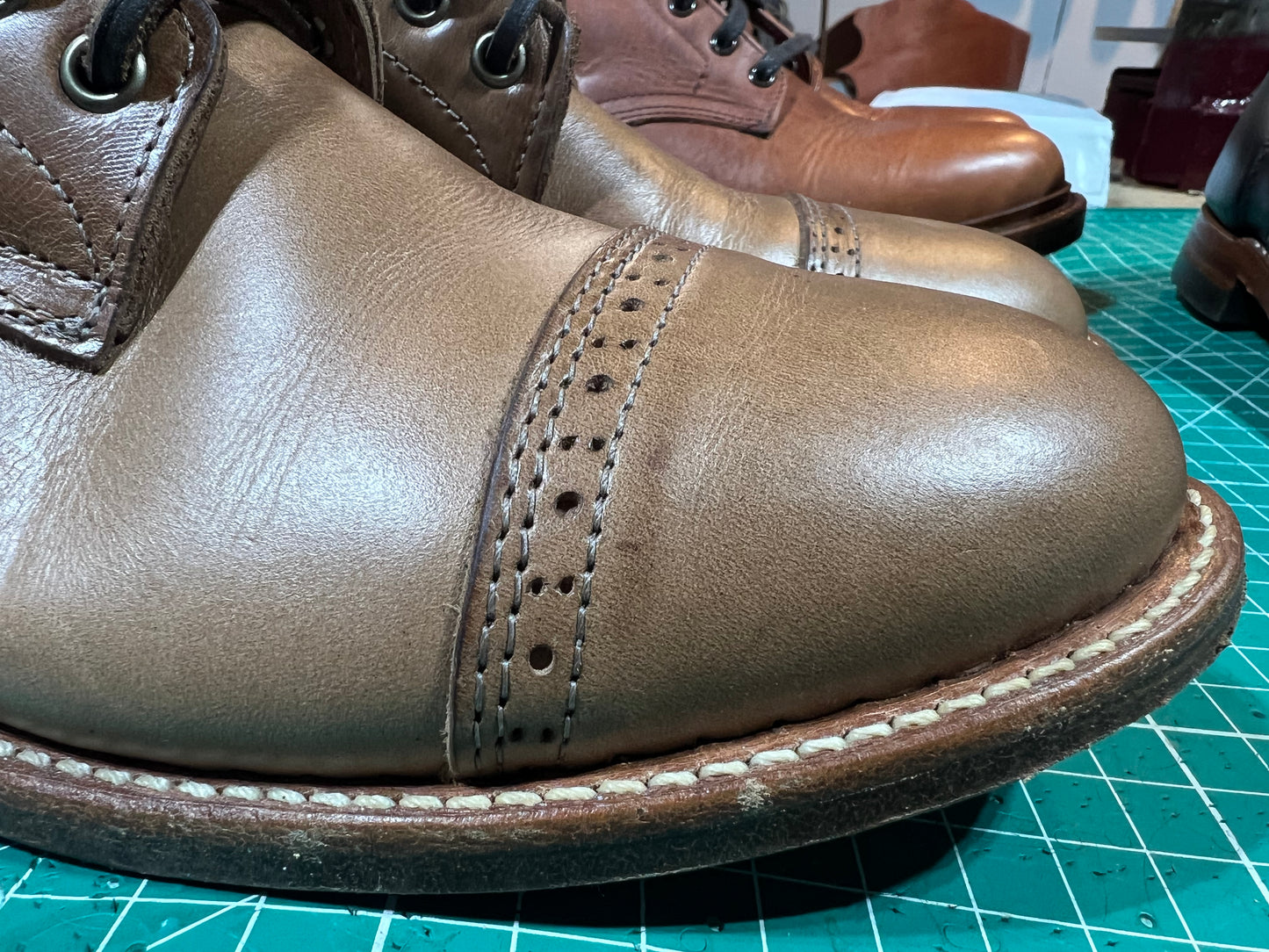 Oak Street Trench Boots Natural Chromexcel 8.5D