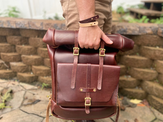 Seidel Oxblood Double Shot Double Wrap Cuff