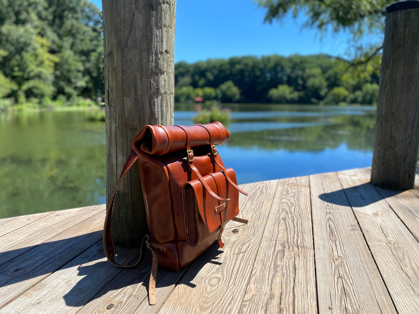 The Rolltop Expedition Backpack (British Tan Double Shot)